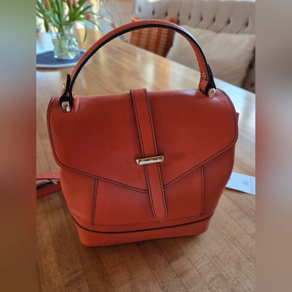 Italian Leather Handbag / Crossbody Bag Handmade By Divina Firenze - Picture 1 of 15